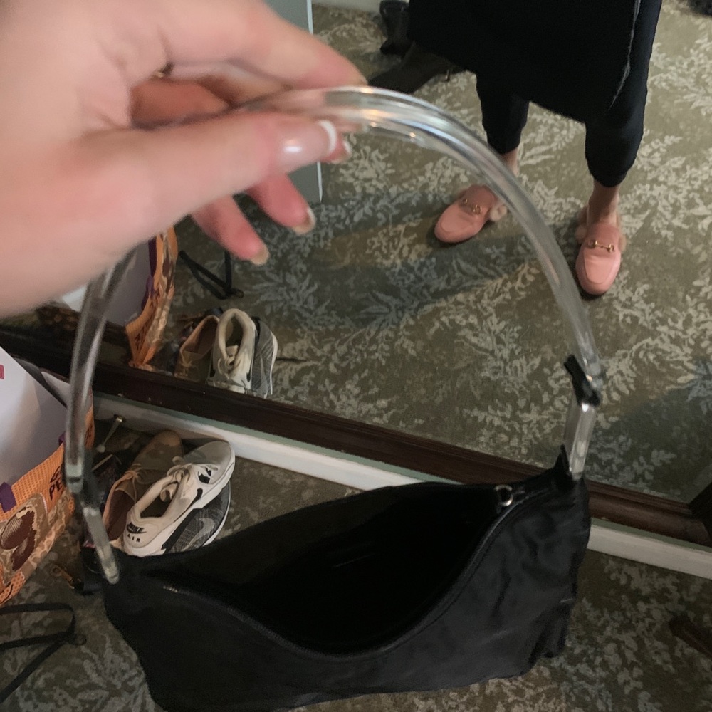 Vintage acrylic handle Prada bag